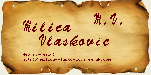 Milica Vlašković vizit kartica